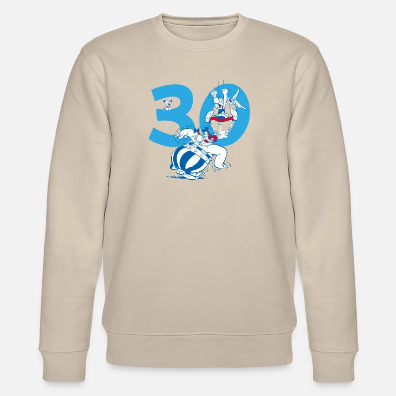 Asterix & Obelix 30th Birthday Design - Stanley/Stella CHANGER Unisex Organic Sweatshirt - beige