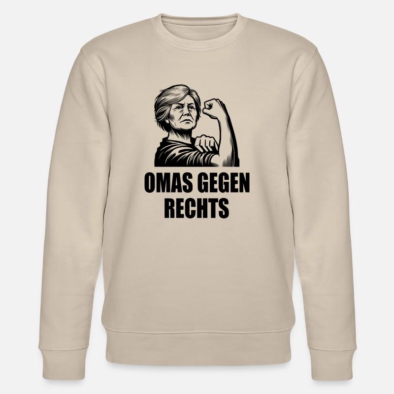 Omas gegen rechts - Stanley/Stella Unisex Bio-Sweatshirt CHANGER  - Beige