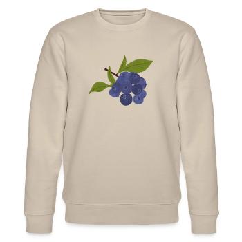 Isolierte Heidelbeere - Stanley/Stella Unisex Bio-Sweatshirt CHANGER  - Beige - Vorne - Nik (191cm) & Marisol (170cm)