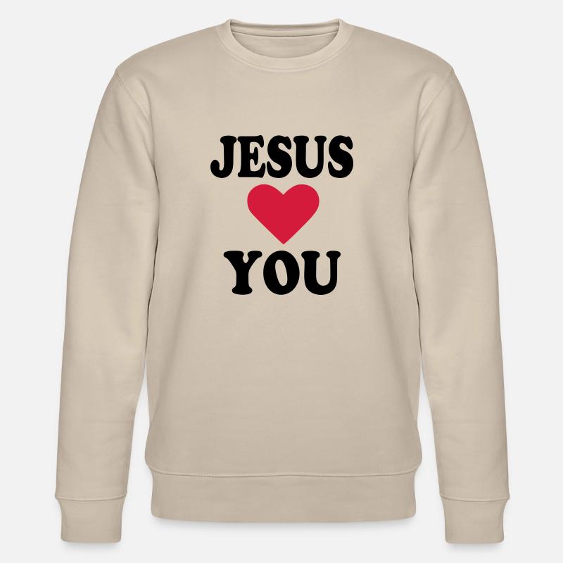 Jesus - Stanley/Stella Unisex Bio-Sweatshirt CHANGER  - Beige