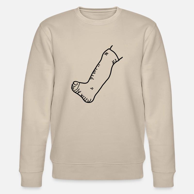 jambe dans le plâtre_1_g1s - Sweat bio CHANGER Stanley/Stella Unisexe - beige
