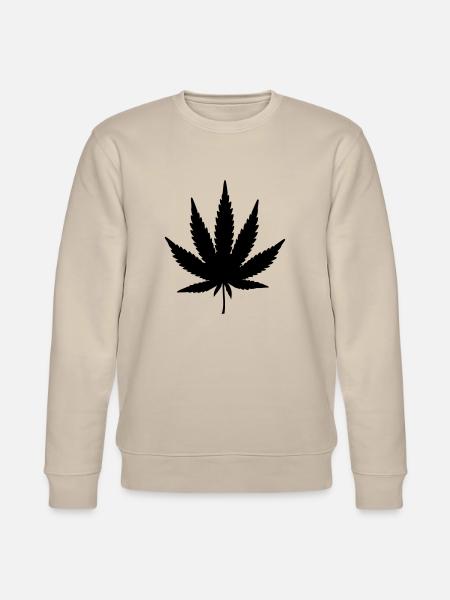 weed leaf design - Stanley/Stella Unisex Bio-Sweatshirt CHANGER - Beige