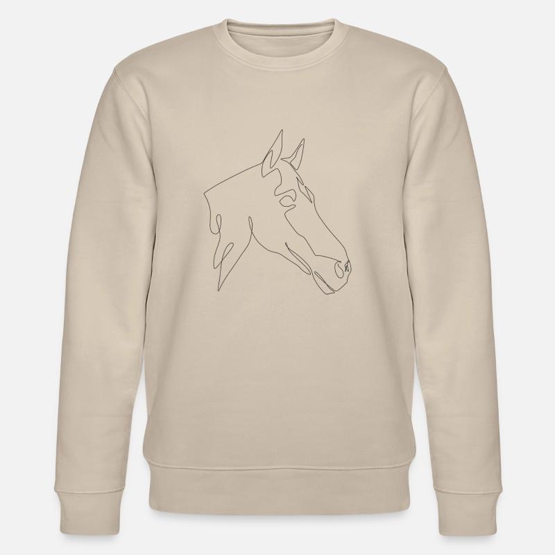 Pferdekopf Harlekin Rouge - Stanley/Stella Unisex Bio-Sweatshirt CHANGER  - Beige