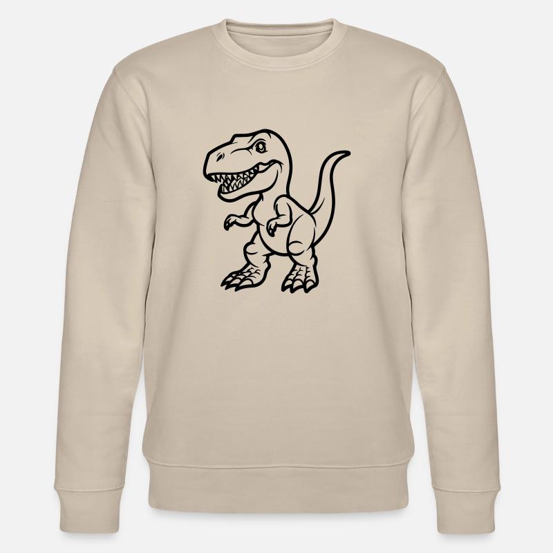 Bande dessinée T Rex - Sweat bio CHANGER Stanley/Stella Unisexe - beige