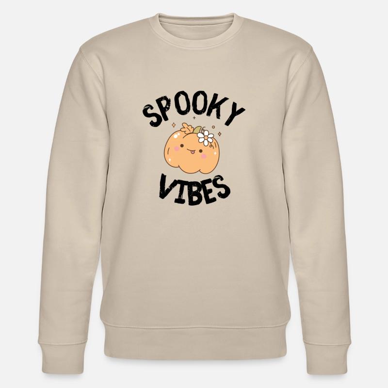 Halloween Spooky - Stanley/Stella Unisex Bio-Sweatshirt CHANGER  - Beige