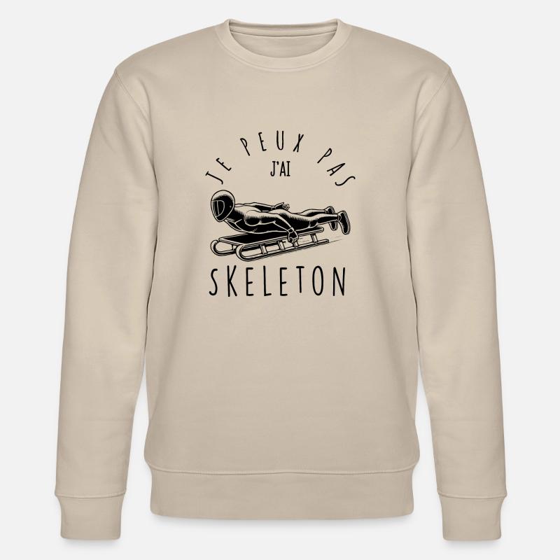Je peux pas, j'ai Skeleton - Sweat bio CHANGER Stanley/Stella Unisexe - beige