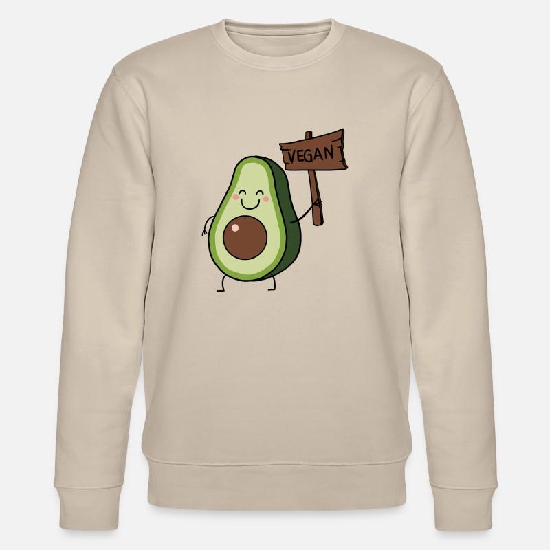 Vegane Avocado - Stanley/Stella Unisex Bio-Sweatshirt CHANGER  - Beige