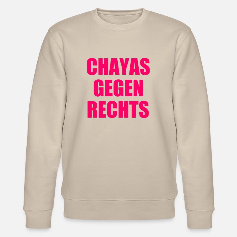 chayas gegen rechts - Stanley/Stella Unisex Bio-Sweatshirt CHANGER  - Beige