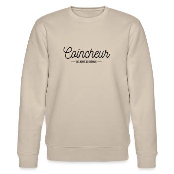 Coincheur - Sweat bio CHANGER Stanley/Stella Unisexe - beige - Devant - Nik (191cm) & Marisol (170cm)