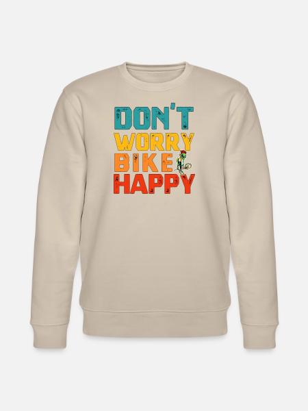 Treten Sie glücklich in die Pedale! - Stanley/Stella Unisex Bio-Sweatshirt CHANGER - Beige