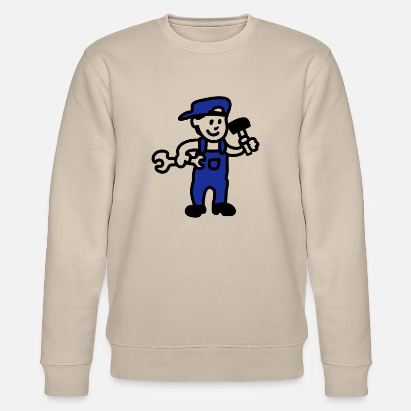 Handwerker - Stanley/Stella Unisex Bio-Sweatshirt CHANGER  - Beige