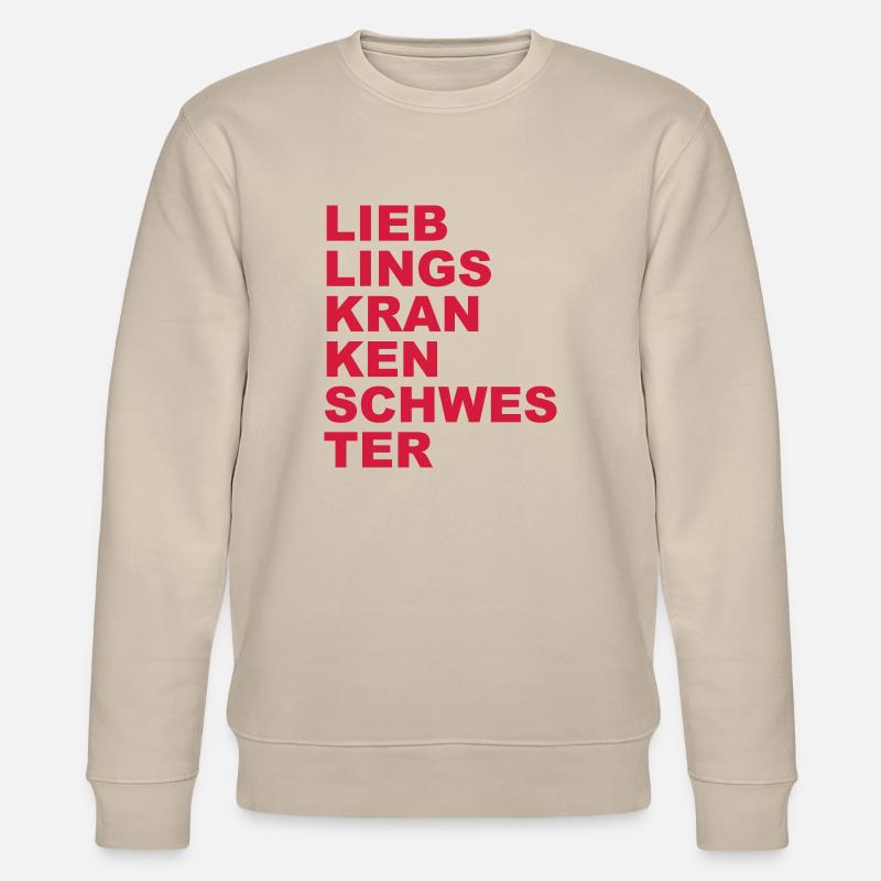 Lieblingskrankenschwester - Stanley/Stella Unisex Bio-Sweatshirt CHANGER  - Beige