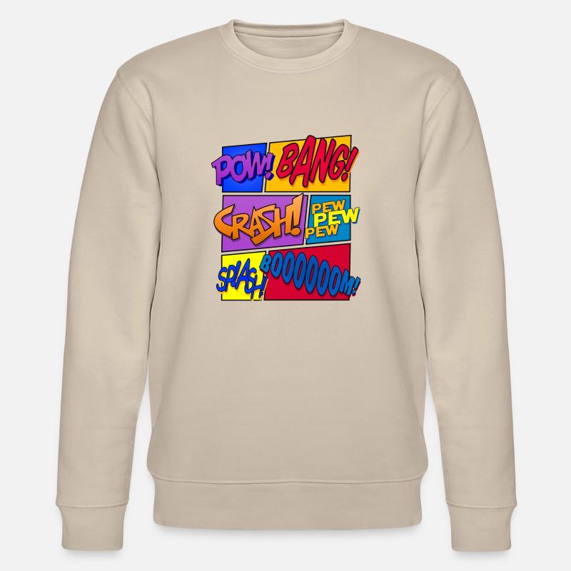 Get Loud (Comic-Design) - Stanley/Stella Unisex Bio-Sweatshirt CHANGER  - Beige