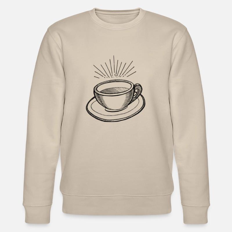 Kaffetassen Design - Stanley/Stella Unisex Bio-Sweatshirt CHANGER  - Beige