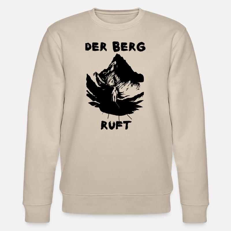 Der Berg ruft - Stanley/Stella Unisex Bio-Sweatshirt CHANGER  - Beige