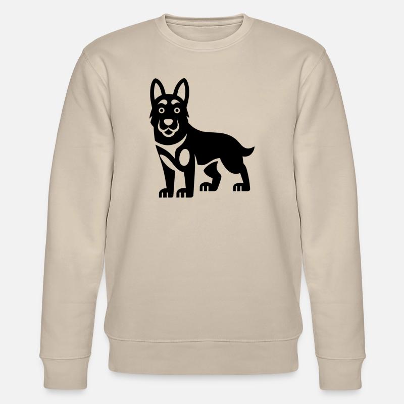 Belgischer Malinois-Schäferhund - Stanley/Stella Unisex Bio-Sweatshirt CHANGER  - Beige