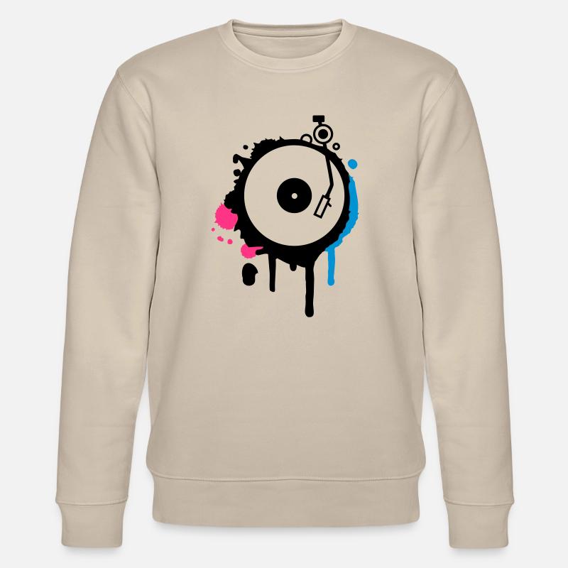 Turntable Graffiti - Stanley/Stella Unisex Bio-Sweatshirt CHANGER  - Beige