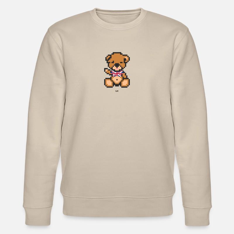 Pixel Bär Deutschland - Stanley/Stella Unisex Bio-Sweatshirt CHANGER  - Beige