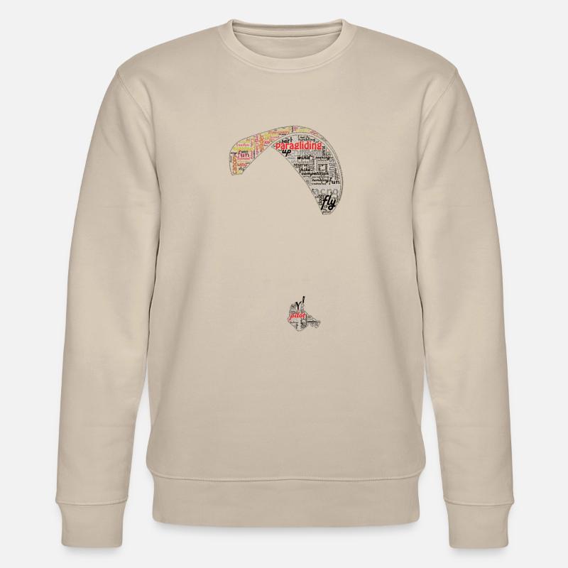 Paraglider Wordcloud - Sweat bio CHANGER Stanley/Stella Unisexe - beige