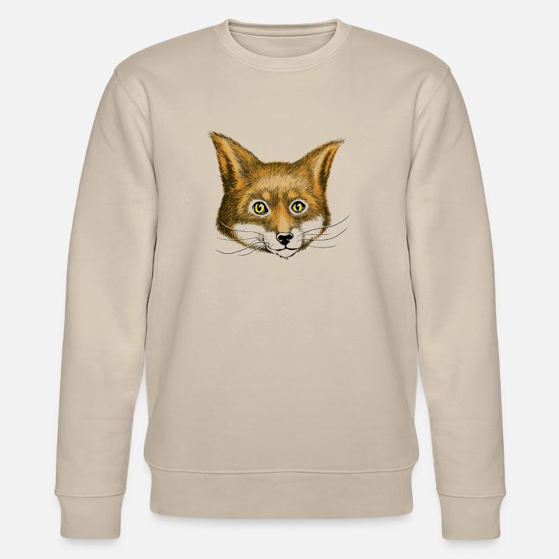 Fox the fox - Stanley/Stella CHANGER Unisex Organic Sweatshirt - beige