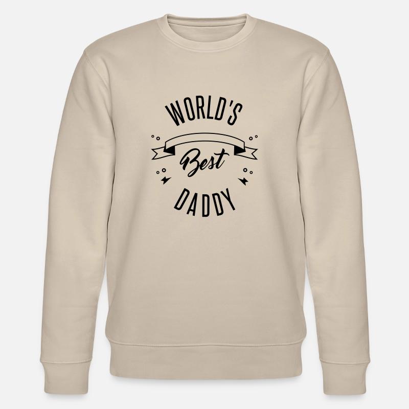 WORLD'S BEST DADDY - Stanley/Stella Unisex Bio-Sweatshirt CHANGER  - Beige