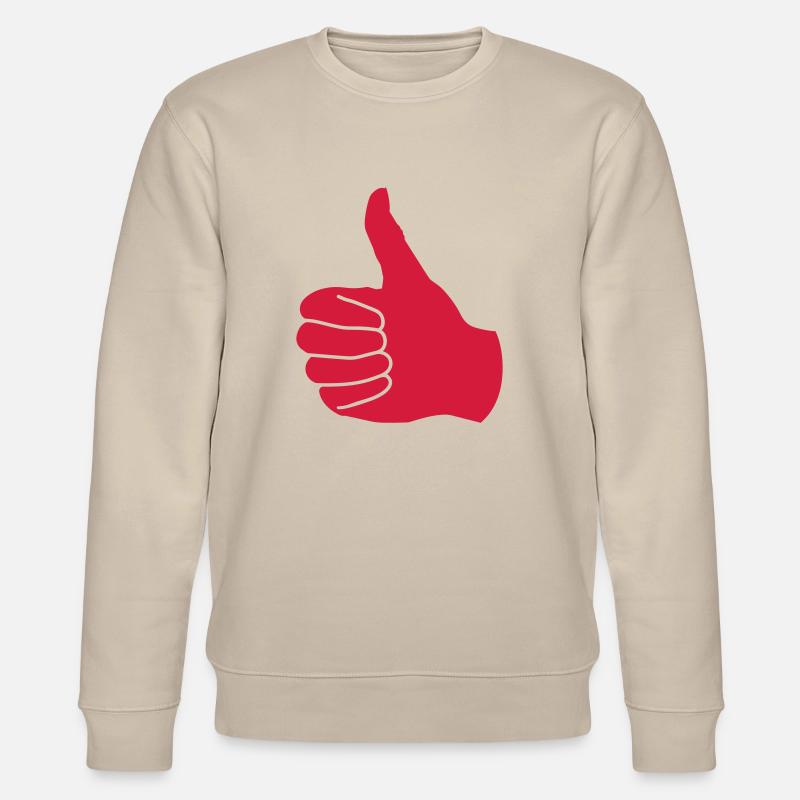 daumen hoch - Stanley/Stella Unisex Bio-Sweatshirt CHANGER  - Beige