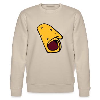 crepe galette saucisse - Sweat bio CHANGER Stanley/Stella Unisexe - beige - Devant - Nik (191cm) & Marisol (170cm)