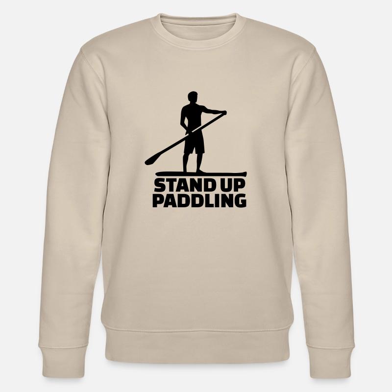 Stand up paddling - Stanley/Stella Unisex Bio-Sweatshirt CHANGER  - Beige