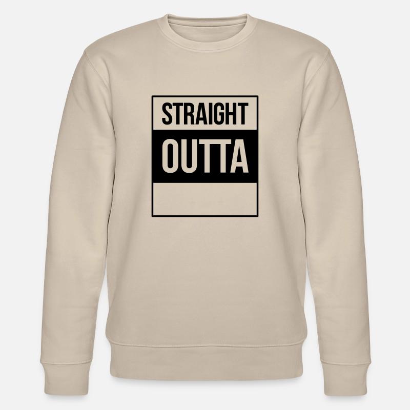 straight outta - Stanley/Stella Unisex Bio-Sweatshirt CHANGER  - Beige