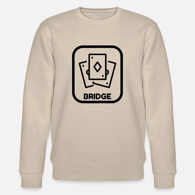 bridge / bridgeur / bridgeuse / cartes - Sweat bio CHANGER Stanley/Stella Unisexe - beige