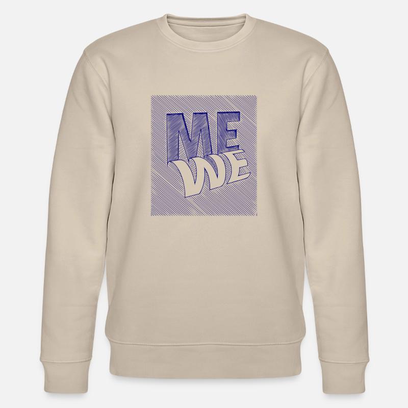 me we scribble - Stanley/Stella Unisex Bio-Sweatshirt CHANGER  - Beige