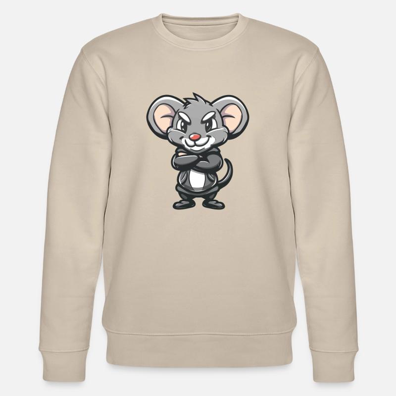 maus - Stanley/Stella Unisex Bio-Sweatshirt CHANGER  - Beige
