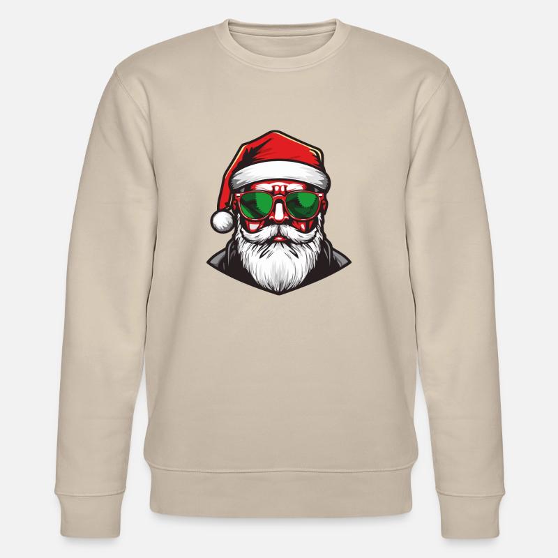 cool santa - Stanley/Stella Unisex Bio-Sweatshirt CHANGER  - Beige