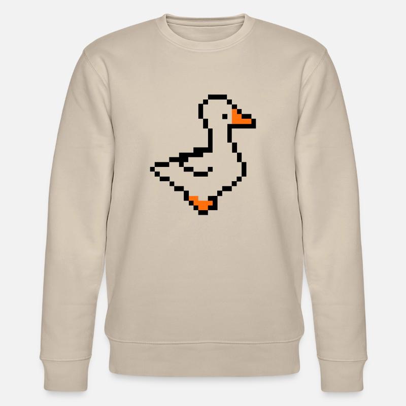 pixel ente - Stanley/Stella Unisex Bio-Sweatshirt CHANGER  - Beige