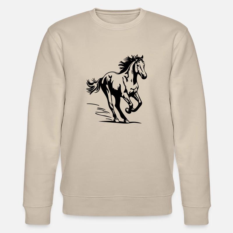 Pferd - Stanley/Stella Unisex Bio-Sweatshirt CHANGER  - Beige