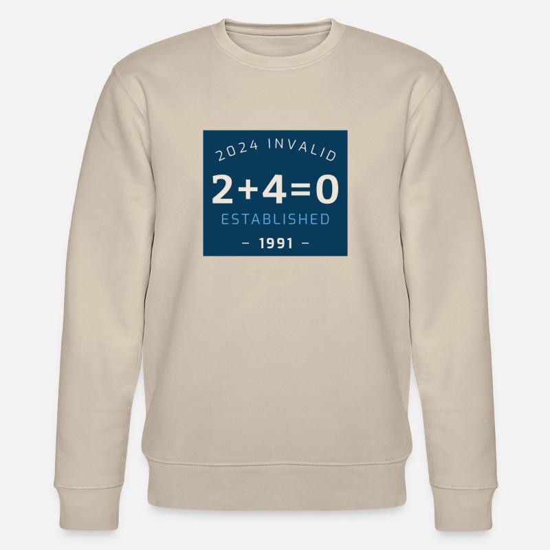 2+4=0 - Stanley/Stella Unisex Bio-Sweatshirt CHANGER  - Beige