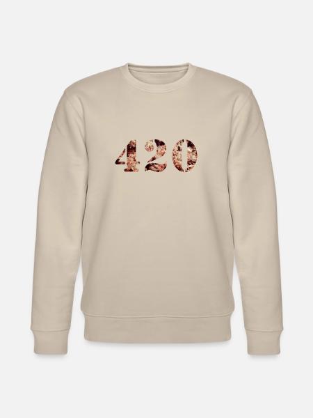 420 Weed - Stanley/Stella CHANGER Unisex Organic Sweatshirt - beige