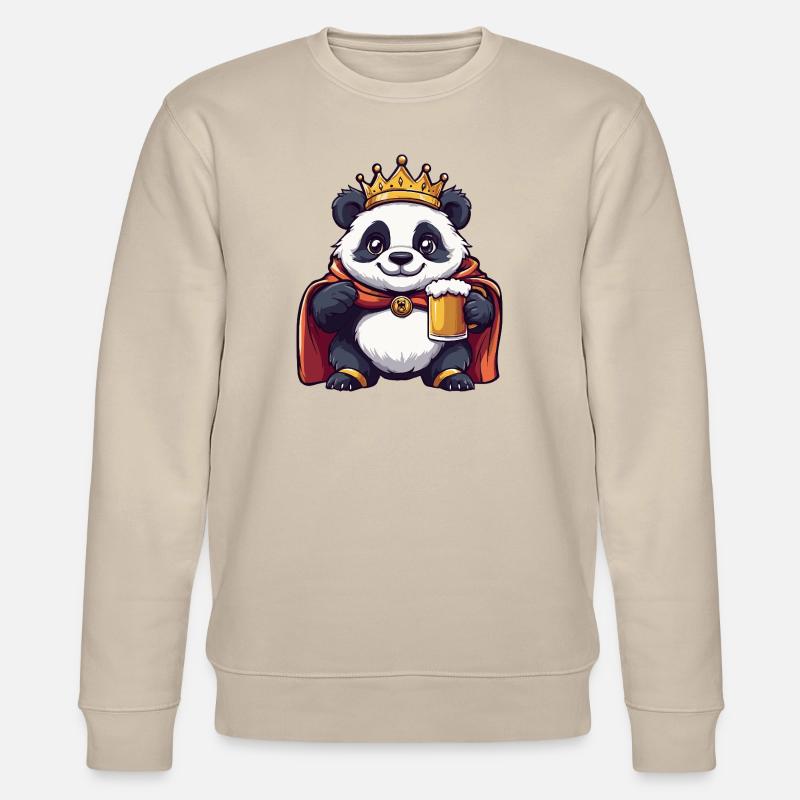 Panda Bier Lustig - Stanley/Stella Unisex Bio-Sweatshirt CHANGER  - Beige