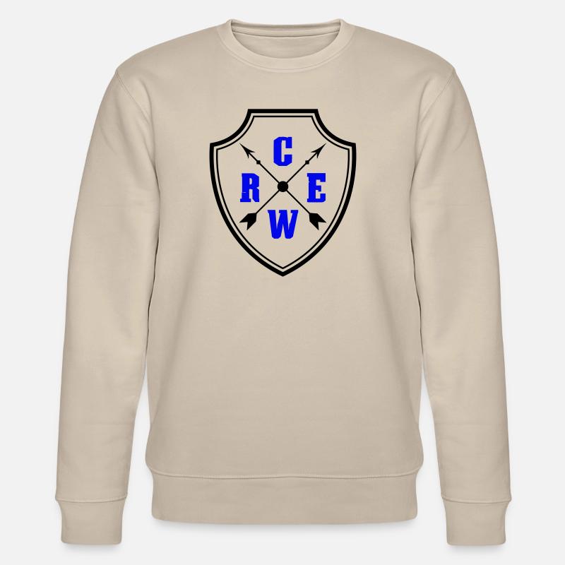 crew wappen - Stanley/Stella Unisex Bio-Sweatshirt CHANGER  - Beige