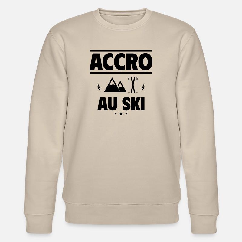 accro au ski - Sweat bio CHANGER Stanley/Stella Unisexe - beige