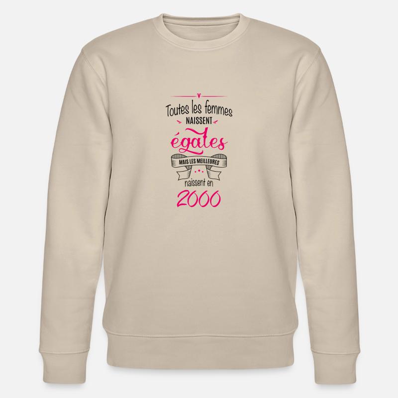 Année 2000 (fe) - Sweat bio CHANGER Stanley/Stella Unisexe - beige