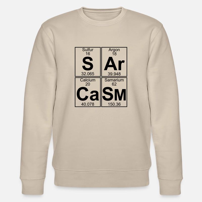 S-Ar-Ca-Sm (sarcasm) - Full - Stanley/Stella Unisex Bio-Sweatshirt CHANGER  - Beige