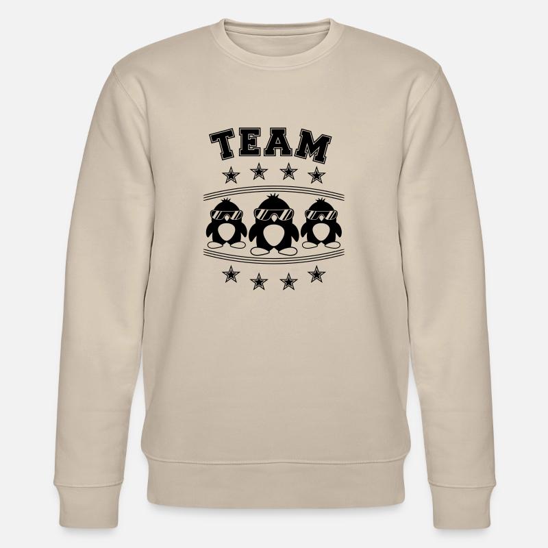 Team Pinguine Freunde - Stanley/Stella Unisex Bio-Sweatshirt CHANGER  - Beige