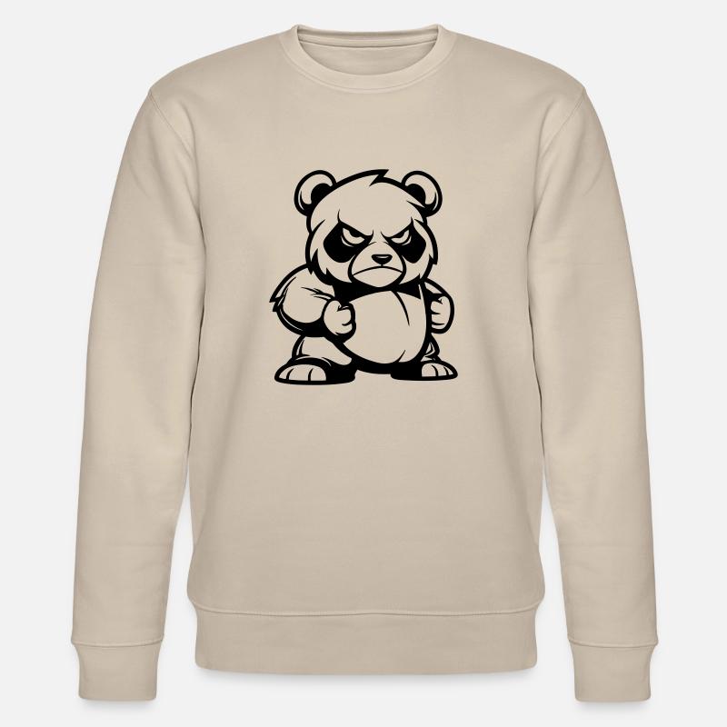 pandabär - Stanley/Stella Unisex Bio-Sweatshirt CHANGER  - Beige