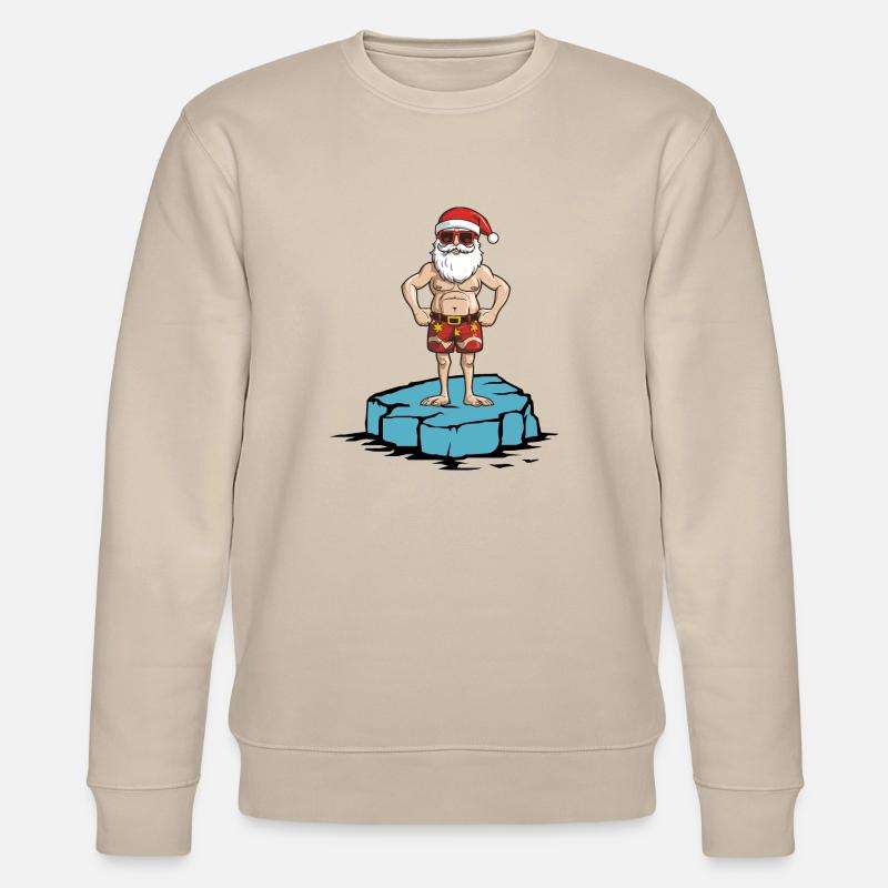 Weihnachtsmann Eisscholle - Stanley/Stella Unisex Bio-Sweatshirt CHANGER  - Beige