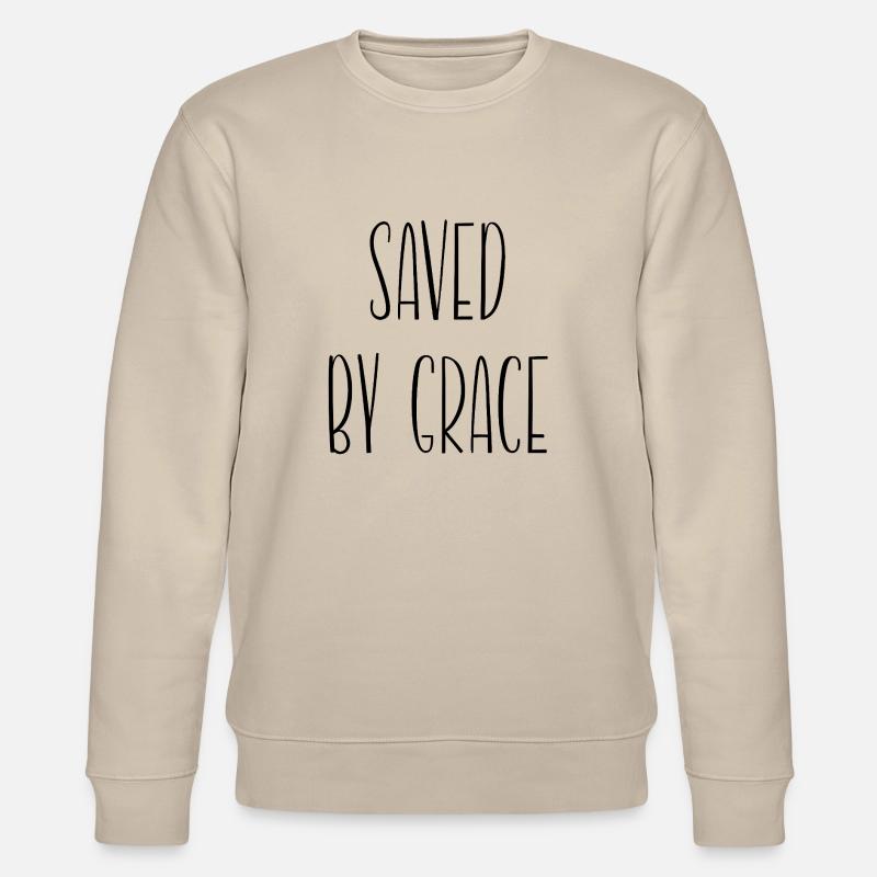 saved by grace - Stanley/Stella Unisex Bio-Sweatshirt CHANGER  - Beige