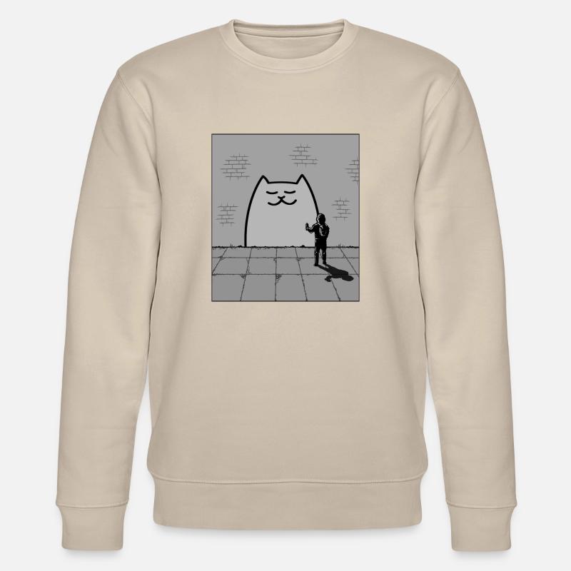 Chat endormi - Sweat bio CHANGER Stanley/Stella Unisexe - beige