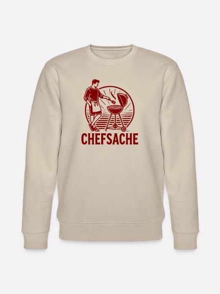 Grillen ist Chefsache - Stanley/Stella Unisex Bio-Sweatshirt CHANGER  - Beige