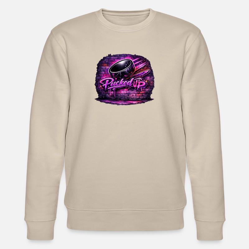 A pris des graffitis au néon - Sweat bio CHANGER Stanley/Stella Unisexe - beige