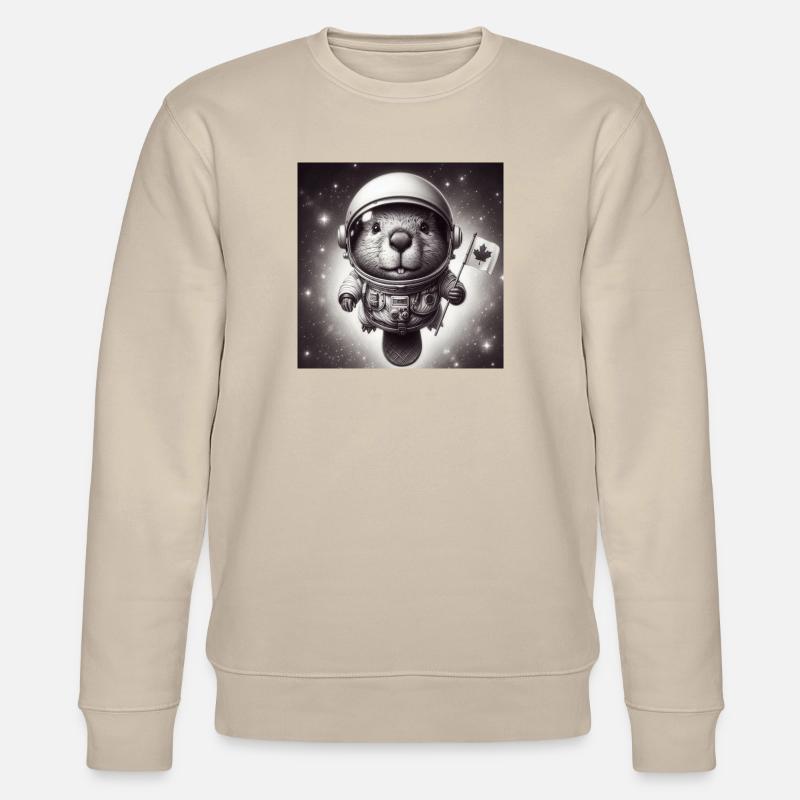 Castor de l’espace - Sweat bio CHANGER Stanley/Stella Unisexe - beige